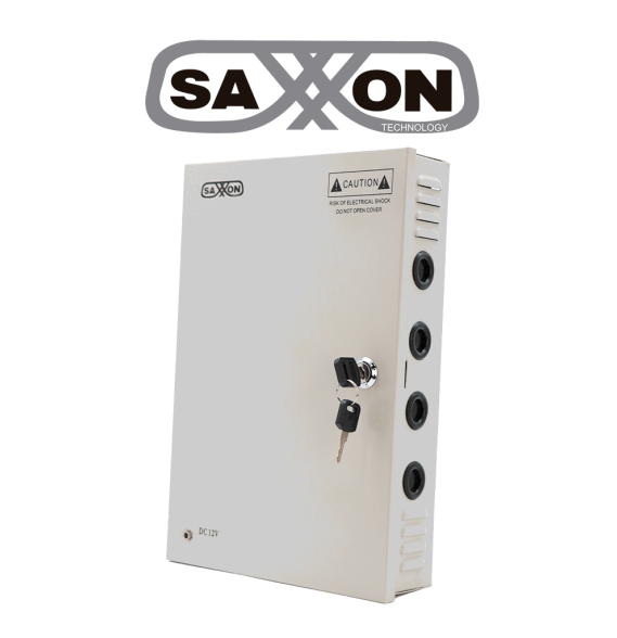 SAXXON SX10A18CH - Fuente de Poder Profesional 12 VCD / 10 Amperes / 18 Canales / 0.5