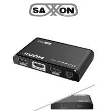 SAXXON LKV312HDR-V2.0 - Divisor de Video HDMI 4K de 1 Entrada y 2 salidas/ Soporta Re