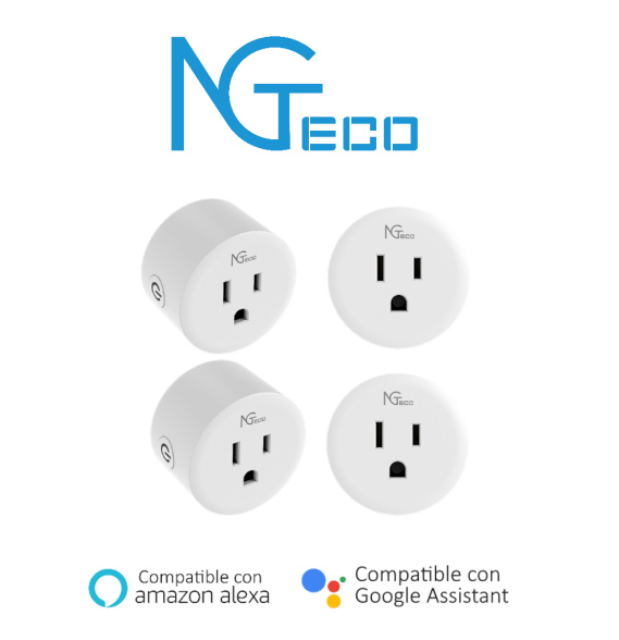 NGTECO NGP300PAQ4 - Paquete de 4 Contactos Inteligentes Wifi / Control Remoto vía App