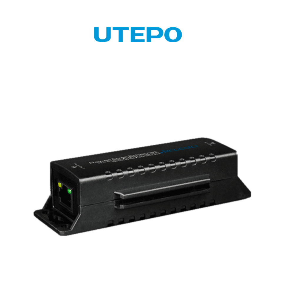 UTEPO UTP3-VER01-POE - Extensor PoE y PoE Plus  soporta protocolos AF y AT  30W  cone