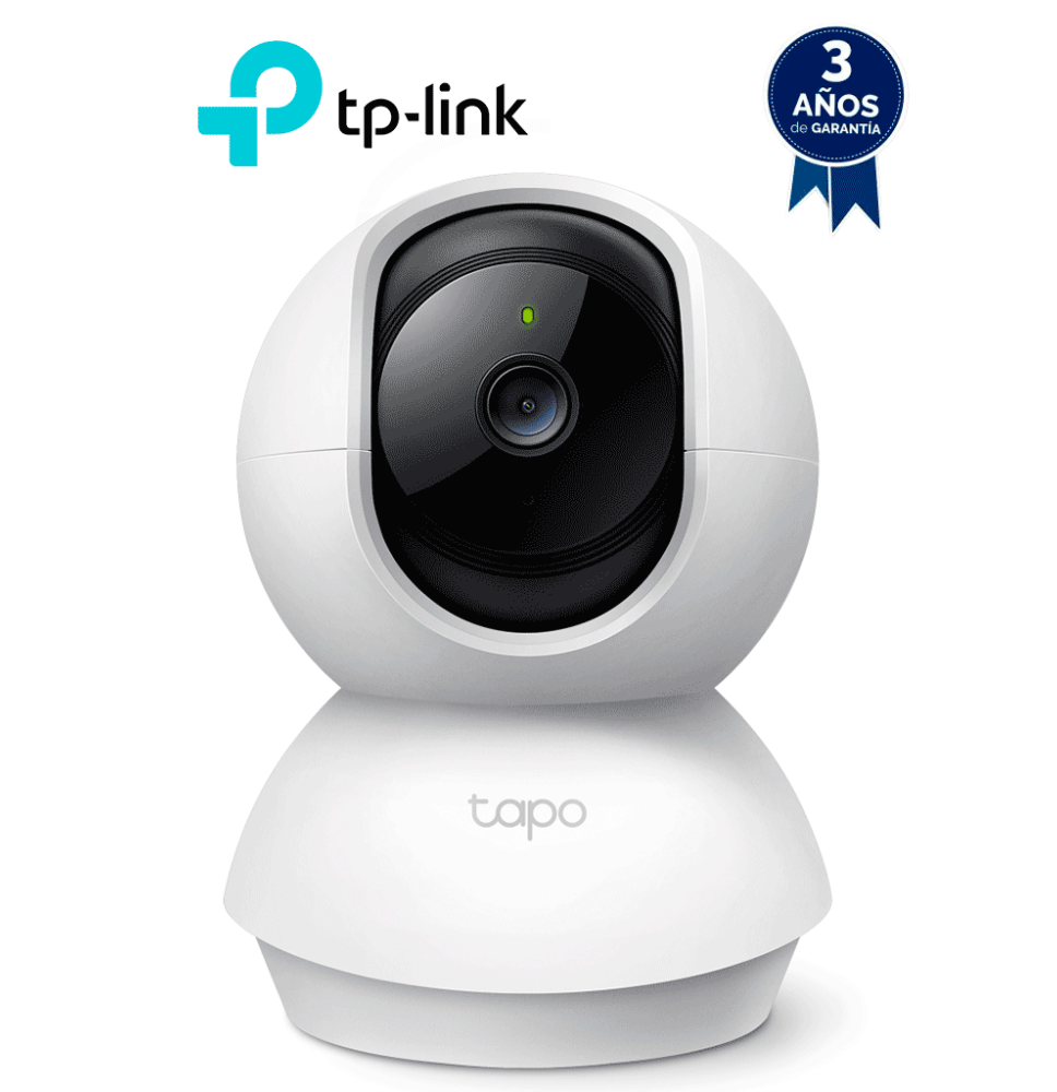 TP-LINK TAPO C210 - Cámara Domo IP PT WiFi para Interior con resolución de 3 MP  visi