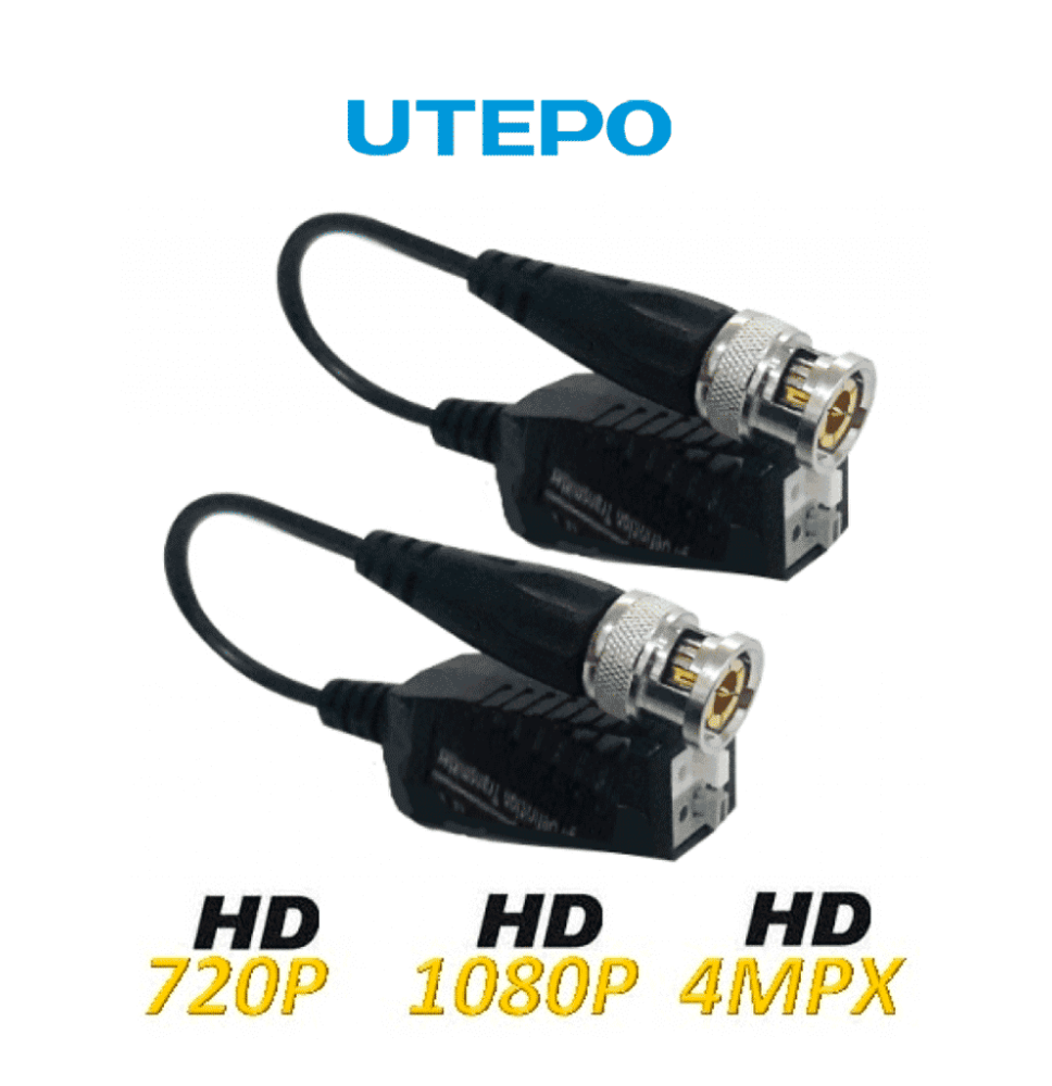 UTEPO UTP101PHD416 - Paquete de 16 pares de transceptores pasivos con terminales Push