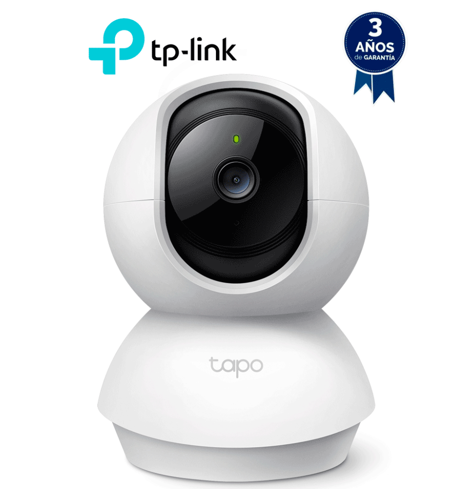 TP-LINK TAPO C200 - Cámara Domo IP PT WiFi para Interior con resolución de 2 MP  visi