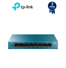 TP-LINK LS108G - Switch de escritorio Gigabit de 8 puertos 10/100/1000Mbps y carcasa