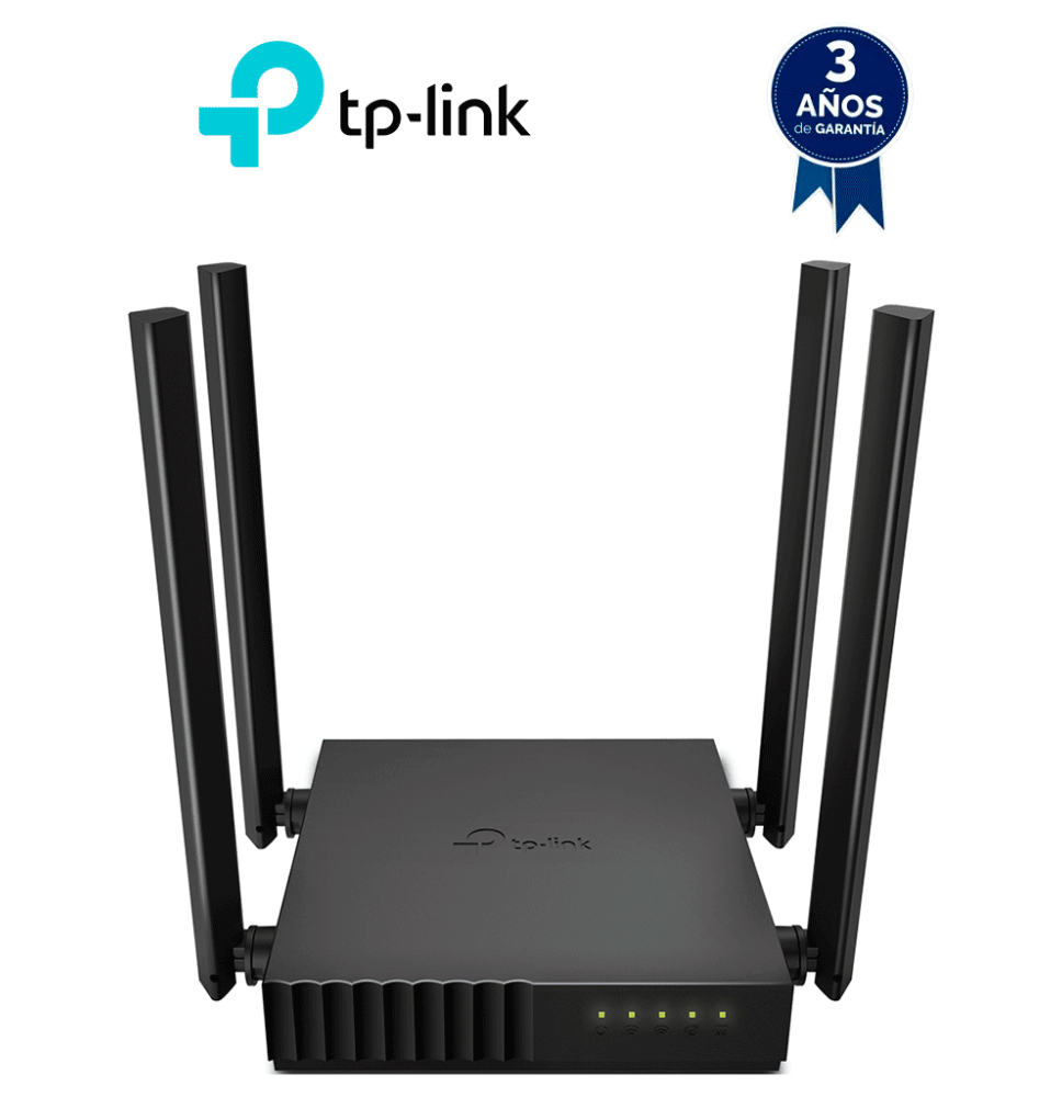 TP-LINK Archer C50 - Ruteador WiFi AC 1200Mbps con 1 puerto WAN RJ45 Fast Ethernet  4