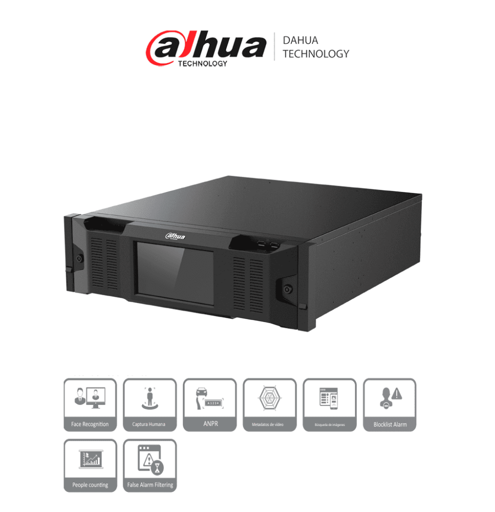 DAHUA DHI-IVSS7016DR-8M Servidor de videovigilancia inteligente WizMind 3U 16HDDs/ vi