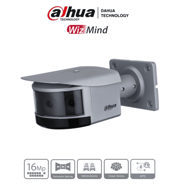 DAHUA IPC-PFW81642-A180 - Cámara IP Panorámica de 16 MP ofreciendo multivisión y 4 le