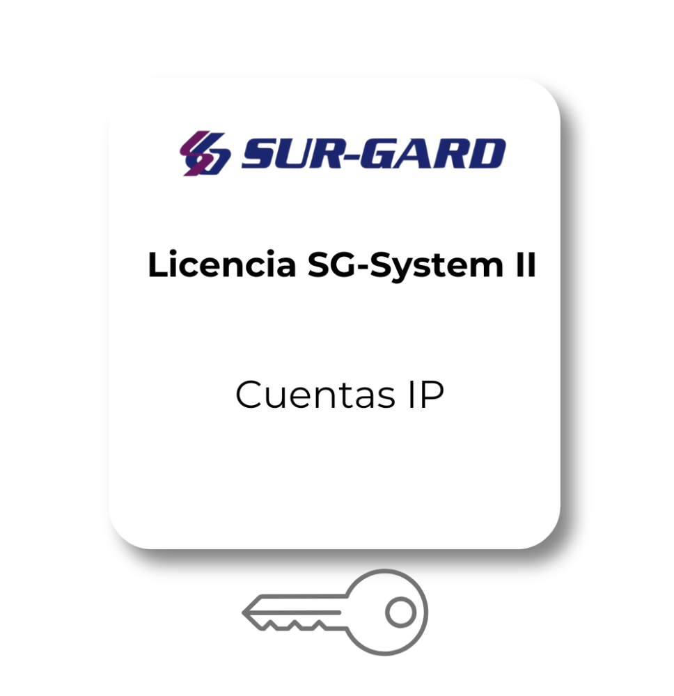 DSC SG-SYS21536IP- Licencia SG-System II para habilitar segunda tabla de 1536 cuentas