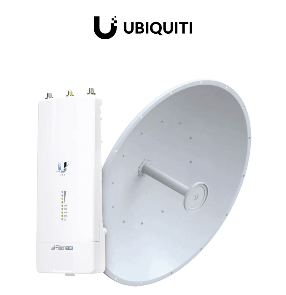 Ubiquiti AF-5XHD-34-S45 -  Kit AirFiber con Radio AF-5XHD y Antena AirFiber de 34 dBi