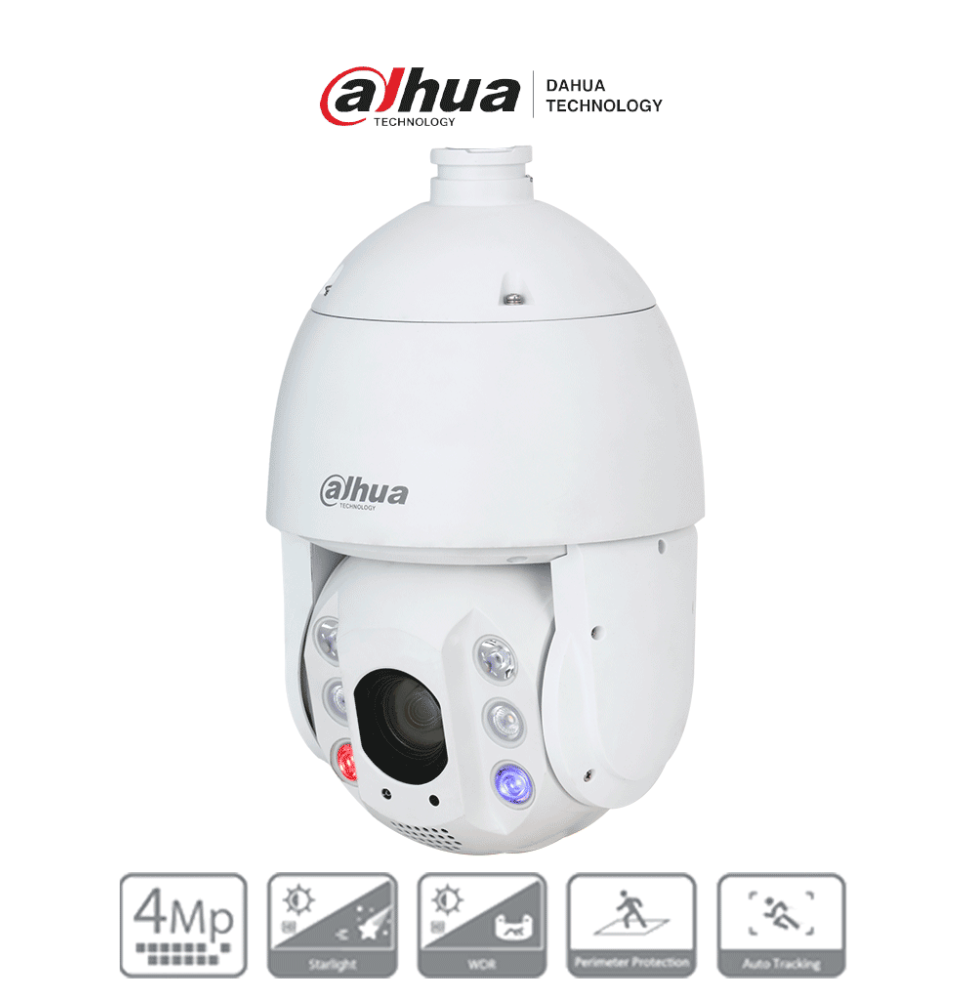 DAHUA DH-SD6C3425GB-HNR-A-PV1 - Cámara IP PTZ 4MP con tecnología Acupick  WizSense y