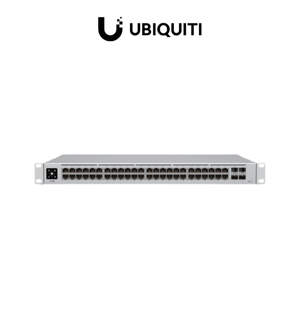 UBIQUITI USW-48-POE UniFi Switch de Capa 2 con 48 puertos (32 PoE 802.3af/at + 16 Gig