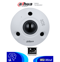 DAHUA DH-IPC-EBW8842-AS - Cámara IP Fisheye de 8 MP/ 360 / SMART H.264 +/ H.265+/ IR