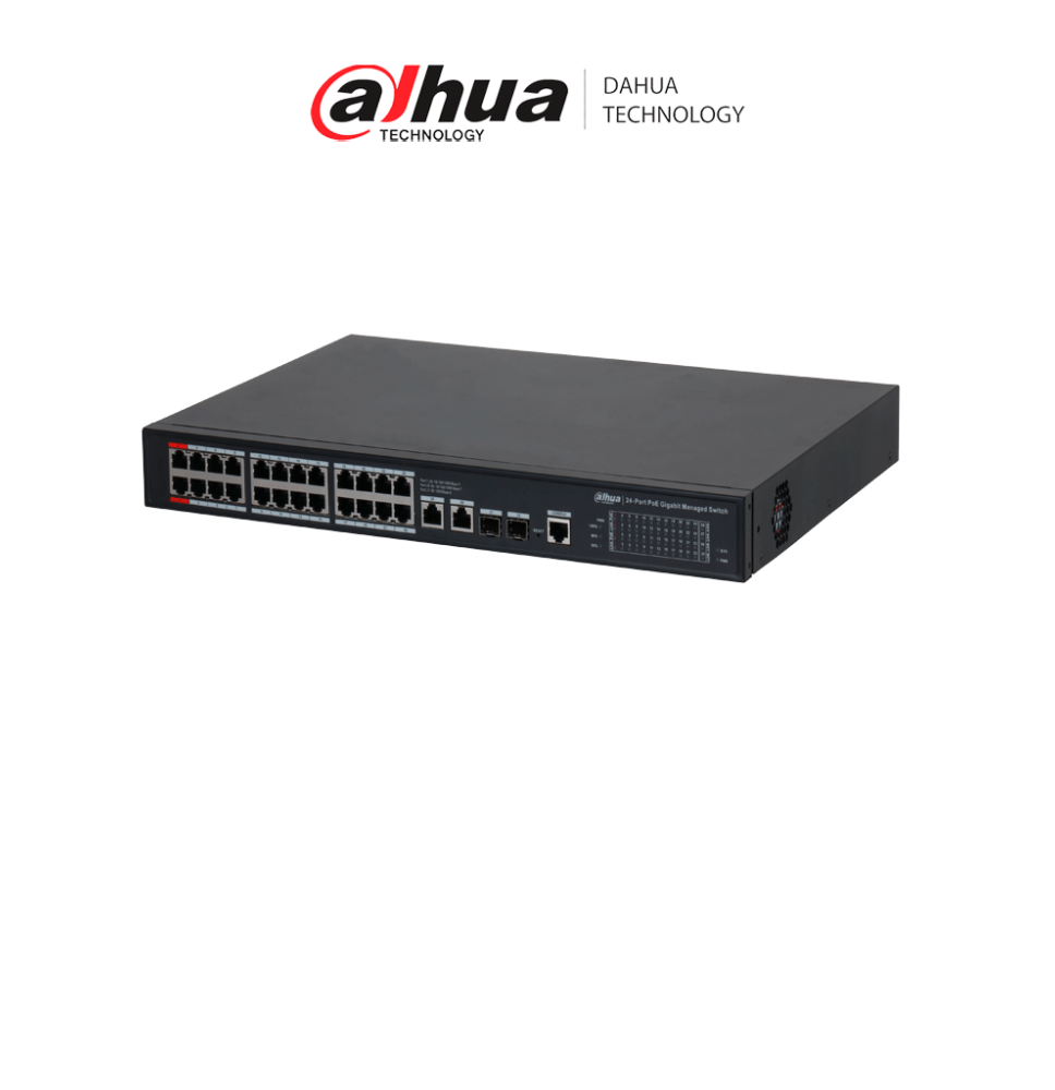 DAHUA DH-S4228-24GT-360 Switch Gigabit 24 puertos Administrable/  capa 2/ 2 Puertos