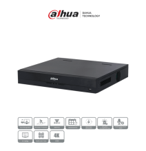 DAHUA DH-XVR5432L-I3 - DVR de 32 canales 5MP Lite con IA WizSense  H.265+  4 bahías p