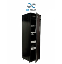 SBETECH SBE-GNL42URP600PC - Gabinete de Piso de 42 UR con puerta de cristal y una pro