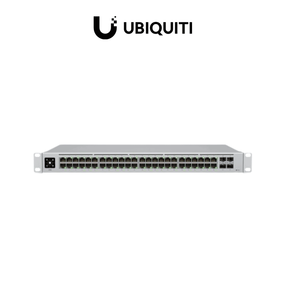 UBIQUITI USW-48 UniFi Switch Capa 2 de 48 puertos 10/100/1000 Mbps más 4 puertos 1G S