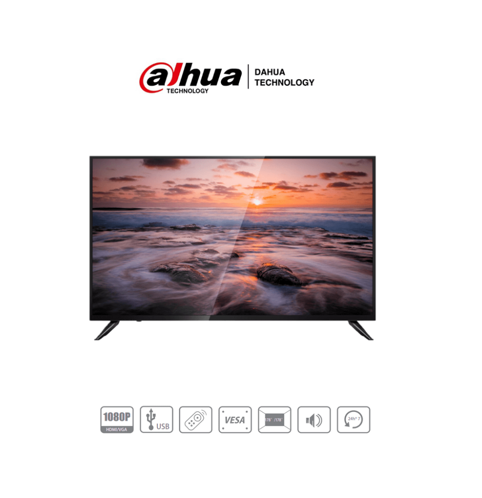 DAHUA LM43-F200 -Pantalla profesional de 43 FHD  ideal para sistemas CCTV. Diseñada p