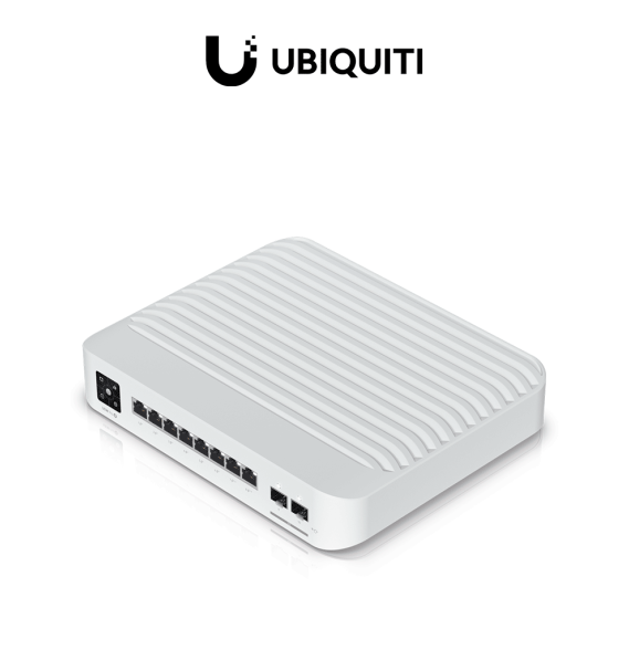 UBIQUITI USW-PRO-8-POE - Switch  UniFi capa 3 de 8 puertos POE 802.3af/at/bt   6 puer
