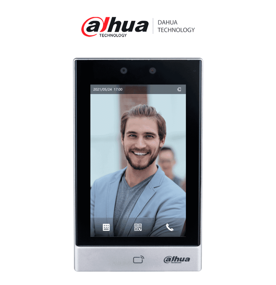 DAHUA ASI7213S-W - Control de Acceso con Reconocimiento Facial/ Pantalla Touch de 7 P