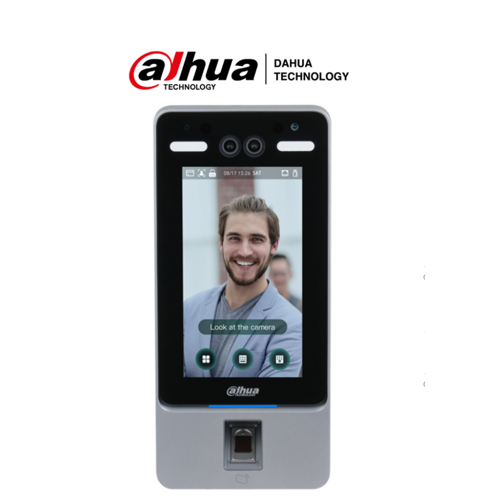 DAHUA ASI4214Y - Control de Acceso con Reconocimiento Facial/ P2P/ 2000 Huellas/ 2000