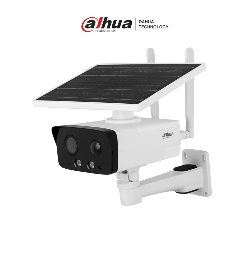 DAHUA DH-IPC-HFW2431DG-4G-SP-LA-B Cámara IP bullet 4G con panel solar y batería  reso