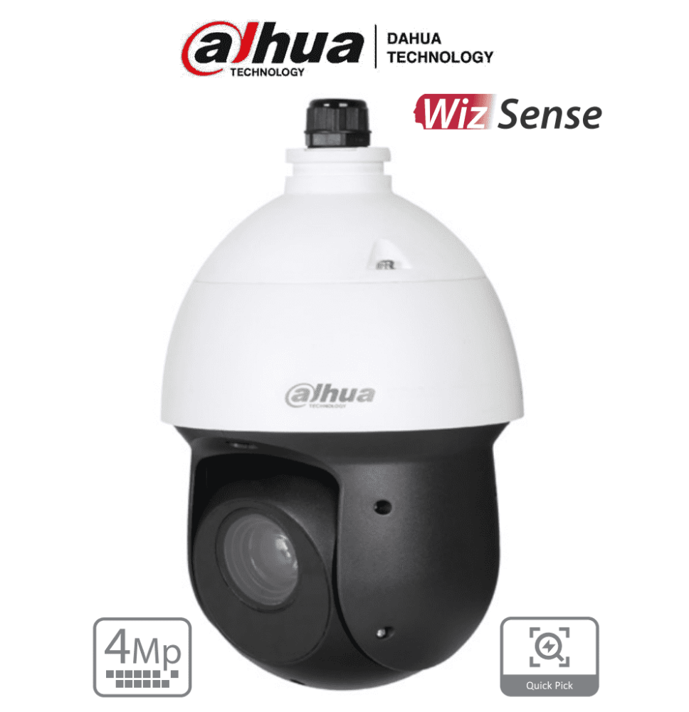 DAHUA SD49425GB-HNR - Cámara IP PTZ de 4 Megapíxeles/ WizSense/ 25x de Zoom Óptico/ I