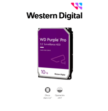 WESTERN WD101PURP- Disco Duro de 10TB Purple PRO/ Especial para Videovigilancia con I