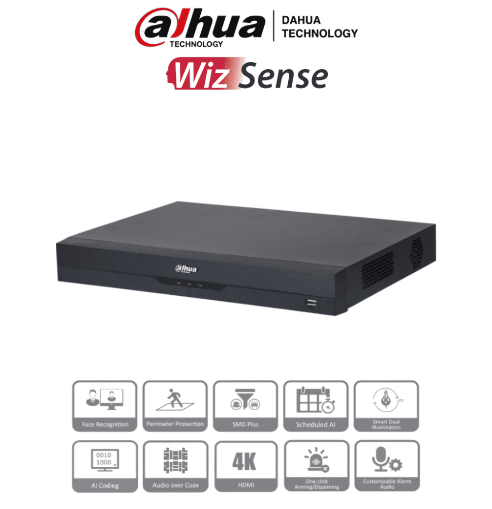 DAHUA XVR5232AN-I3 - DVR de 32 Canales de 5 Megapixeles Lite/ WizSense/ H.265+/ 2 Bah