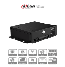 DAHUA DHI-MXVR1004-GFI - DVR Móvil 4 Canales con Inteligencia Artificial 1080p  4G  H