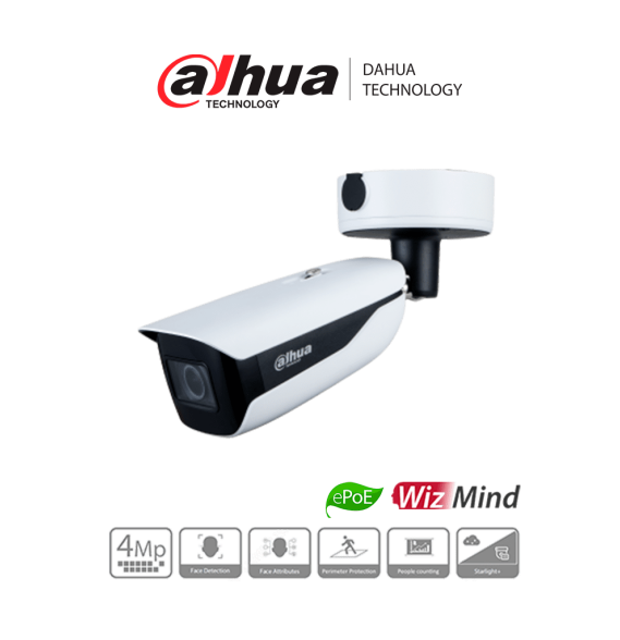 DAHUA IPC-HFW5442HN-ZHE - Cámara IP Bullet Resolución de 4 MP/ Lente Mot. 2.7 a 12mm/