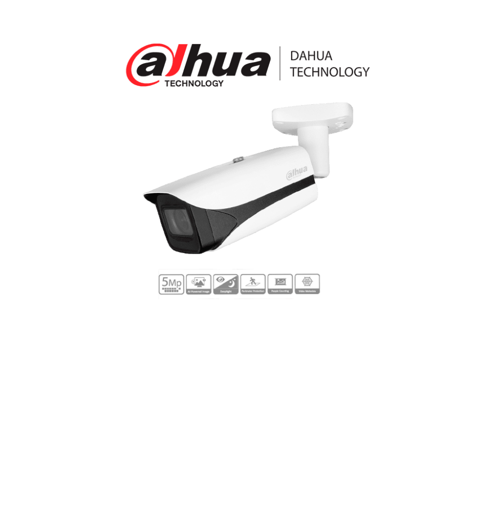 DAHUA DH-IPC-HFW5541EP-ZE Camara IP Bullet de 5 MP/ WizMind/ Lente Motorizado de 2.7