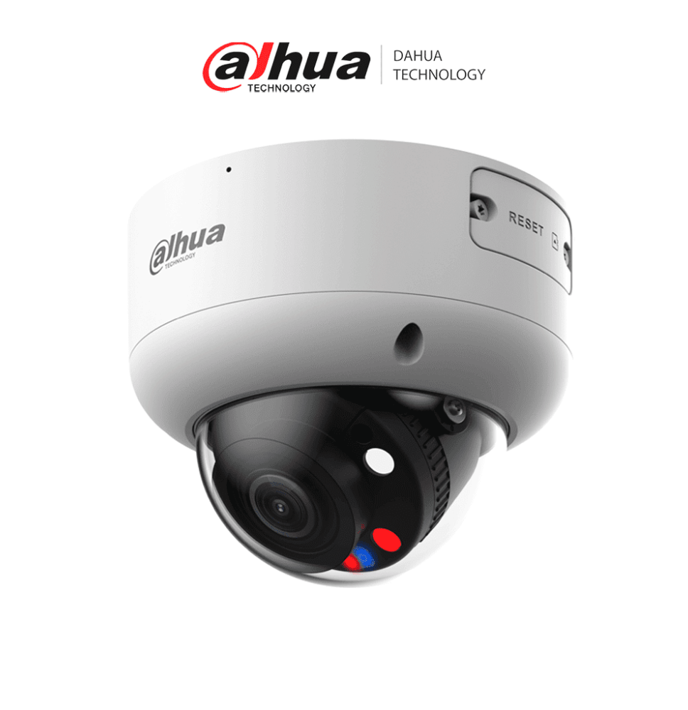 DAHUA DH-IPC-HDBW3549R1P-ZAS-PV - Camara IP Domo de 5 Megapixeles /TiOC/ Luz azul y r