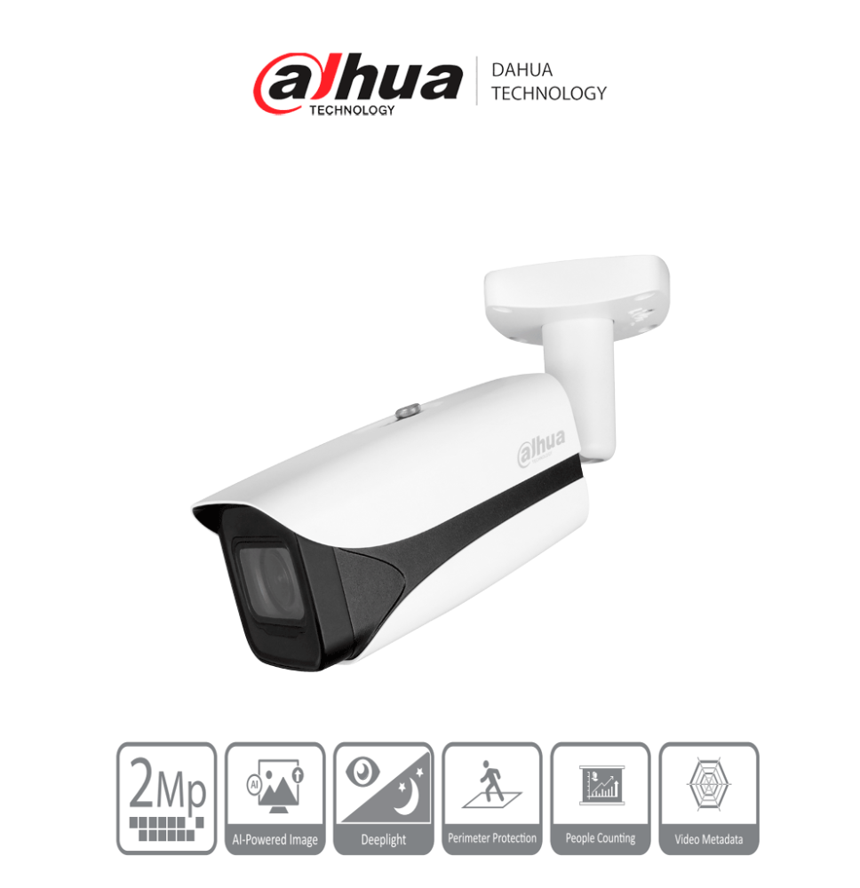 DAHUA IPC-HFW5241E-ZE - Camara IP Bullet 2 MP/ WizMind S/ IA Face Detection/ IR 60 mt