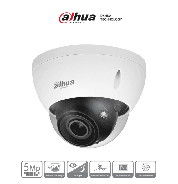 DAHUA  IPC-HDBW5541E-ZE - Cámara IP Domo 5MP con WizMind y Lente Motorizado 2.7-13.5