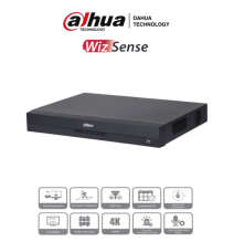 DAHUA XVR5216AN-4KL-I3 - DVR de 16 Canales 4k/ WizSense/ IA/ H.265+/ 2 Bahías de Disc