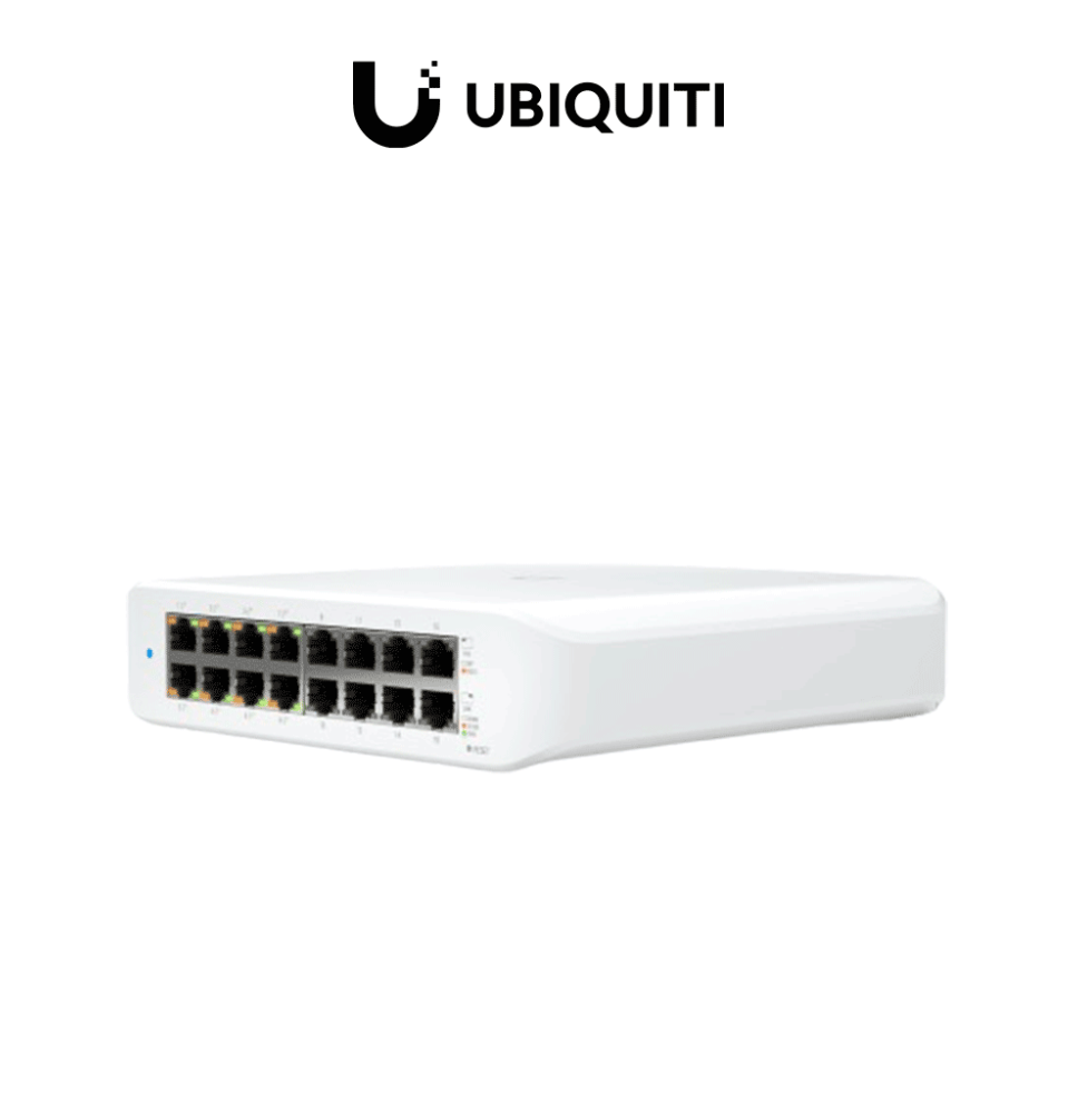 UBIQUITI USW-LITE-16-POE - Switch UniFi Lite  PoE administrable  con 16 puertos 10/10