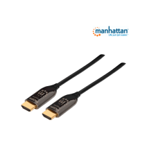 MANHATTAN 355445 - Cable HDMI Optico Activo Plenum de 50 Metros/ Resolución 4K@60Hz/