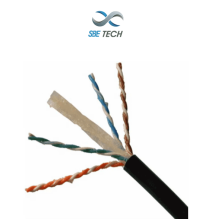SBETECH SBEUTPC6EXTNL - Cable UTP Categoría 6 para exteriores  305m  color negro SBT2