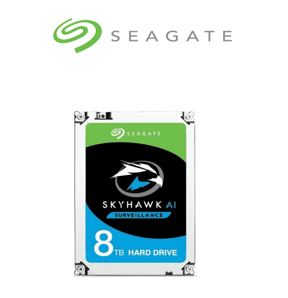 SEAGATE ST8000VE001 - Disco duro de 8 TB SKYHAWK  7200 RPM  SATA3 6GB/s  64 MB  recom