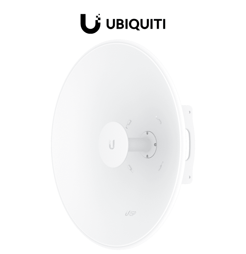 UBIQUITI UISP-DISH - Antena de plato de 30 dBi  rango de frecuencia extendido de 5.15