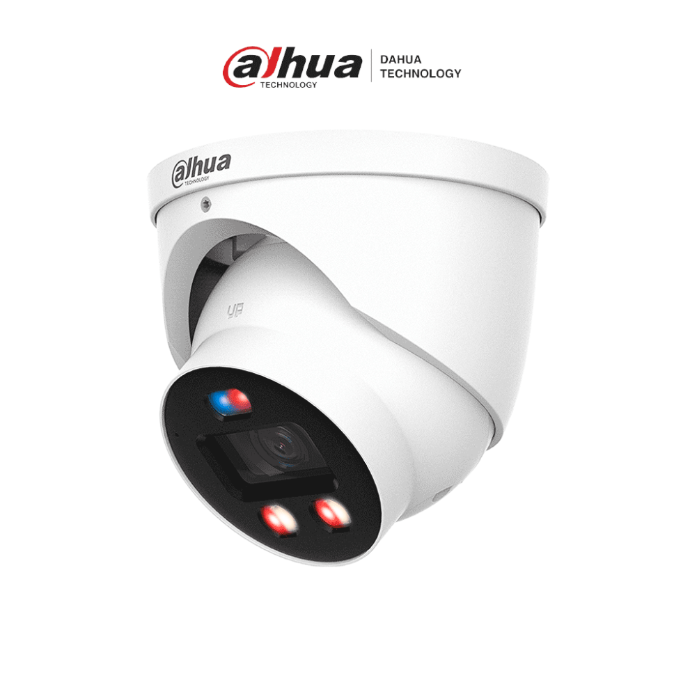 DAHUA DH-IPC-HDW3849H-AS-PV - Cámara IP Domo 8MP con disuasión activa  iluminador dua