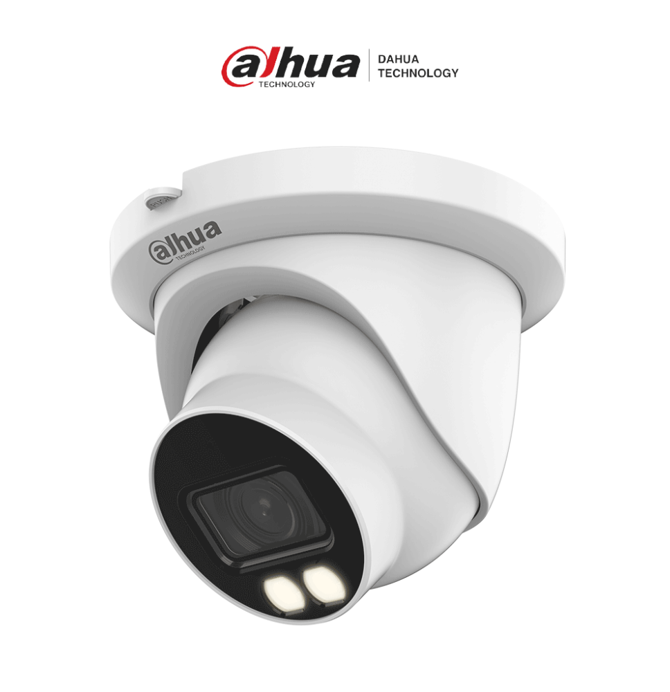 DAHUA DH-IPC-HDW5449TM-SE-LED-0280B - Cámara IP Domo FullColor 4MP  lente de 2.8mm (1