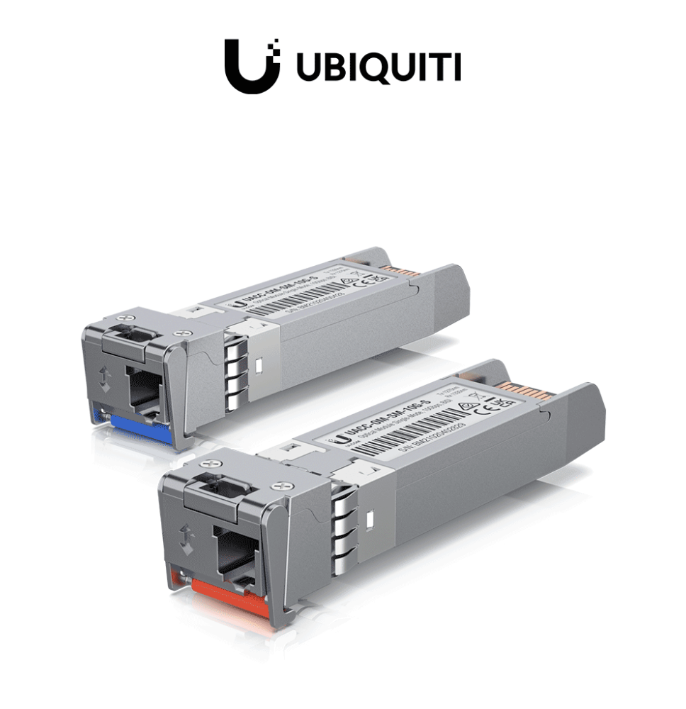 UBIQUITI UACC-OM-SM-10G-S-2 - Módulo SFP monomodo con transceptor mini GBIC  velocida