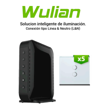 WULIAN BV6IL5LN - Paquete Para Control De Iluminacion con 5 Apagadores Dobles Para Li