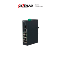 DAHUA DH-LR2110-8ET-120-V2 Switch Industrial ePoE 8 Puertos/ Hasta 800 Mts con Cámara