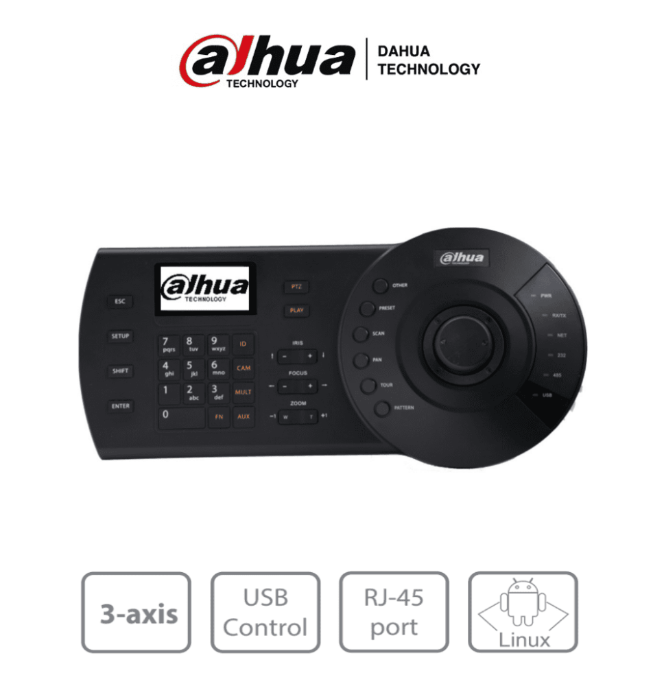 DAHUA NKB1000-E - Teclado Controlador IP con Joystick para PTZs Analogicas e IP/ Cont