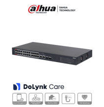 DAHUA CS4226-24ET-240 - Switch PoE de 26 Puertos/ 24 Puertos PoE 10/100/ 2 Uplink 10/