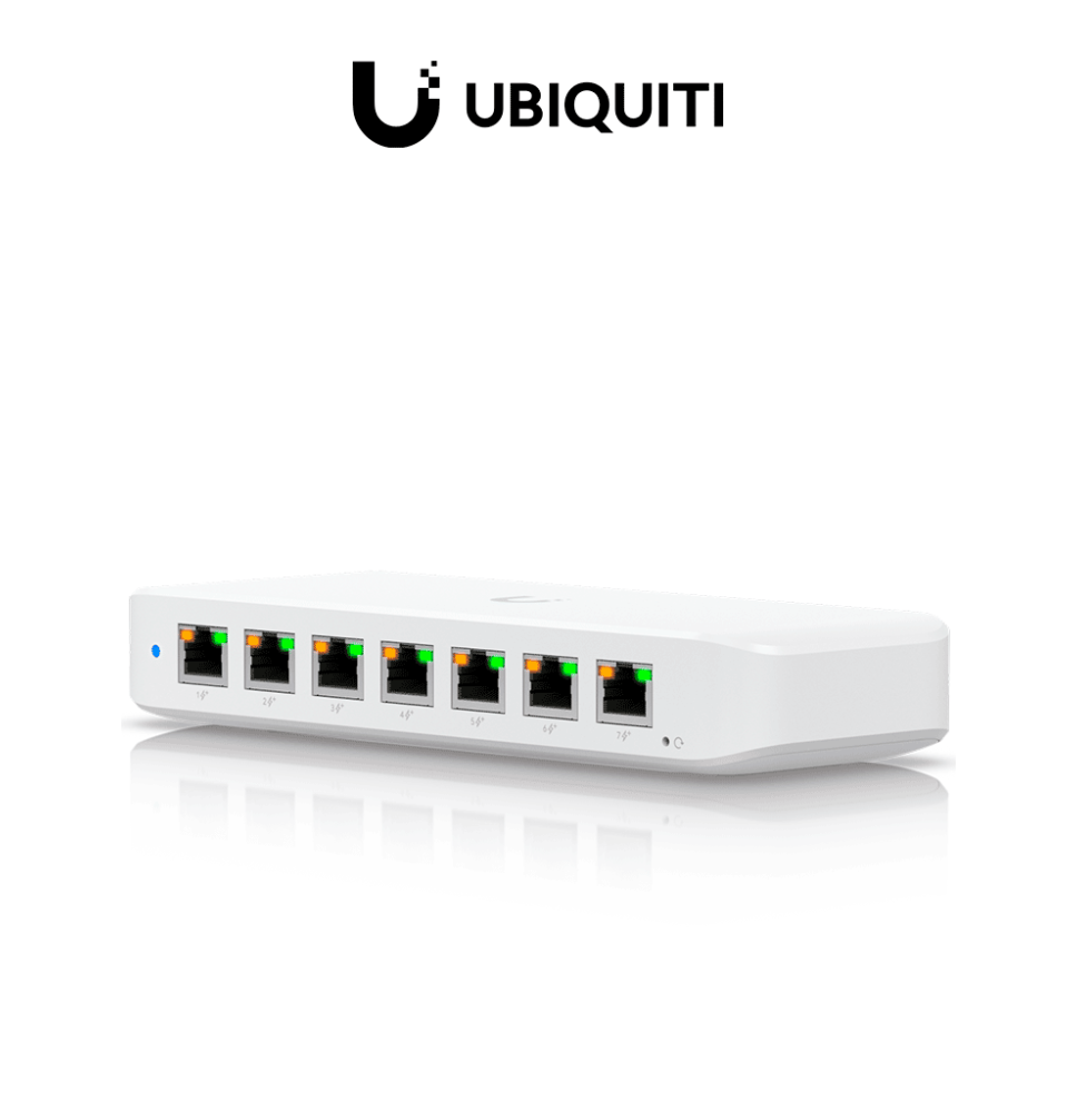 UBIQUITI USW-ULTRA-60W - Switch UniFi Ultra capa 2  de 7 puertos POE+ de salida y 1 p