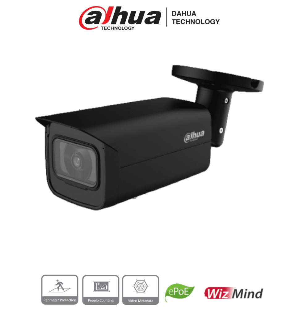 DAHUA IPC-HFW5241T-SE (BLACK) - Cámara IP Bullet Resolución de 2 MP/ Lente 3.6 mm/  ?