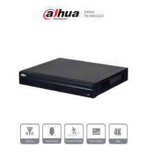 DAHUA DHI-NVR4232-4KS3 NVR De 32 canales IP  8 MP/4K  160 Mbps  Smart H.265+  2 Bahía